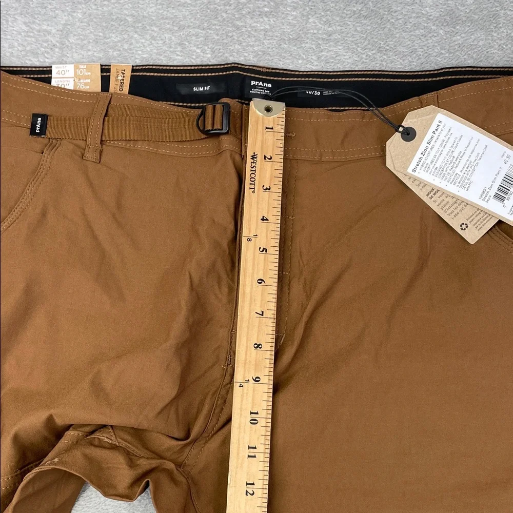 NEW Prana 40/30 Stretch Zion Slim Pant‎ II Men's Sepia Brown Hiking Outdoors